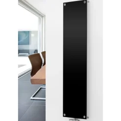 Raumheizkörper P1/G Duplex 1800 x 445 mm 1006 Watt Mittenanschluss Glas Schwarz^Ximax Outlet
