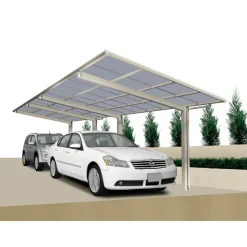 Ximax Carport Alu Linea 80 Tandem Edelstahl-Look