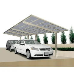 Carport Alu Linea 110 Tandem Edelstahl-Look*Ximax Best