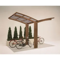 Carport Alu Portoforte 60 Mini Y-Ausf.LxB2538 x 4010 mm Edelstahl-Look^Ximax Hot