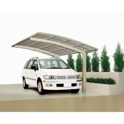 Carport Alu Portoforte 80 Edelstahl-LookSL und SB^Ximax Best