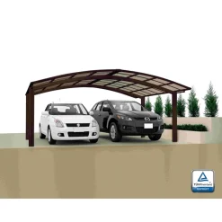 Carport Alu Portoforte 80 M-Ausführung Mattbraun*Ximax Best