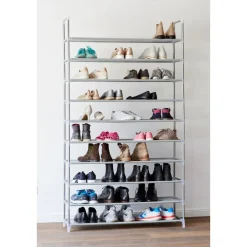 XXXL Schuhregal mit 10 Ablageböden variabel steckfertig^ Outlet