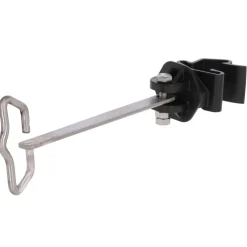 Zaunecklösungs-Set T-Post 15 cm schwarz 8-teilig* Discount