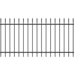 Zaunfeld Chaussee mattschwarz 200 x 100 cm
