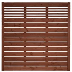 Zaunserie Aalborg Grundelement 180 x 180 cm Fichte tabak lasiert