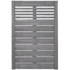 Zaunserie Aalborg Stufenelement 90 x 141 cm Fichte basaltgrau lasiert* Online