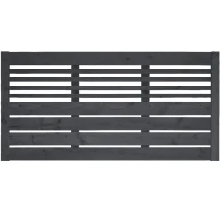 Zaunserie Aalborg Zaunfeld 180 x 90 cm Fichte anthrazit lasiert
