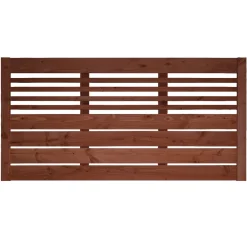 Zaunserie Aalborg Zaunfeld 180 x 90 cm Fichte tabak lasiert* Sale